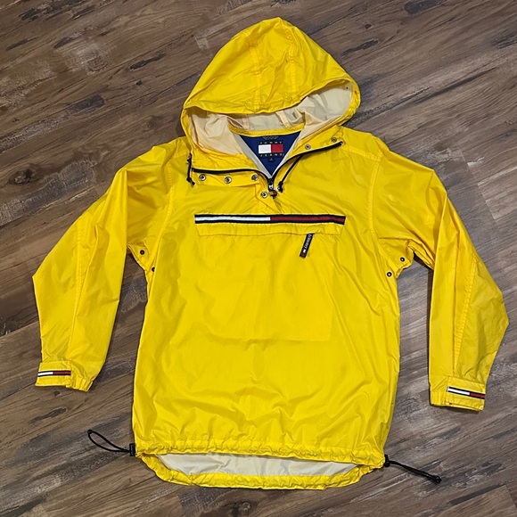 Tommy Hilfiger Bright Yellow Anorak Vintage Jacket - Picture 1 of 4